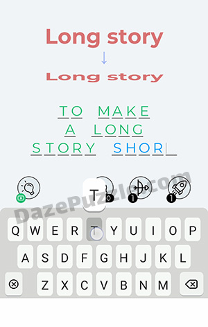 Dingbats Level 117 (Long story) Answer