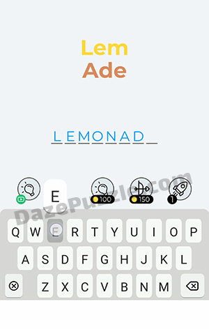Dingbats Level 128 (Lem Ade) Answer