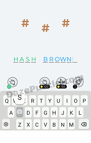 Dingbats Level 133 (# # #) Answer