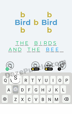 Dingbats Level 138 (b Bird b) Answer