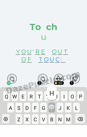 Dingbats Level 144 (Touch) Answer