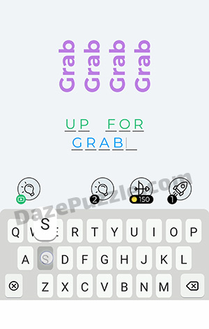 Dingbats Level 148 (Grab) Answer