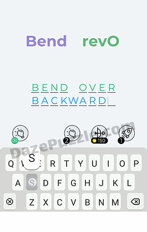 Dingbats Level 149 (Bend revO) Answer