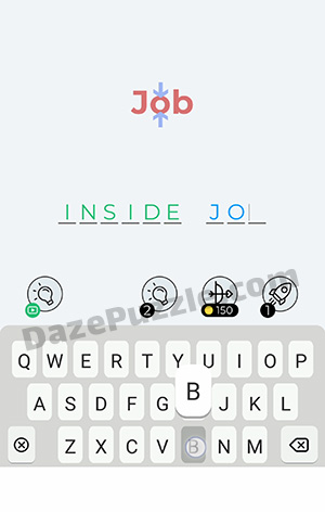 Dingbats Level 159 (Job) Answer