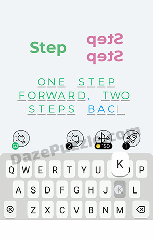 Dingbats Level 163 (Step) Answer