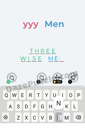 Dingbats Level 183 (yyy Men) Answer
