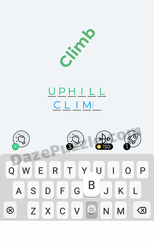 Dingbats Level 191 (Climb) Answer