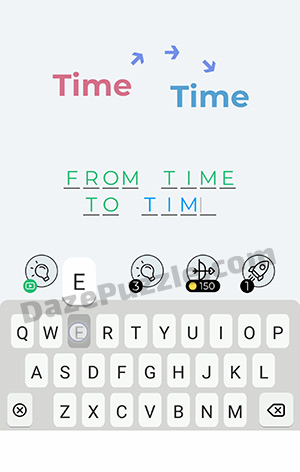 Dingbats Level 194 (Time Time) Answer