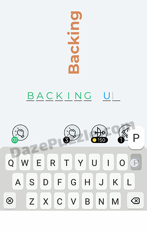 Dingbats Level 197 (Backing) Answer