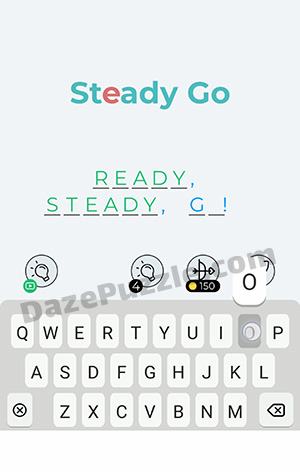 Dingbats Level 214 (Steady Go) Answer