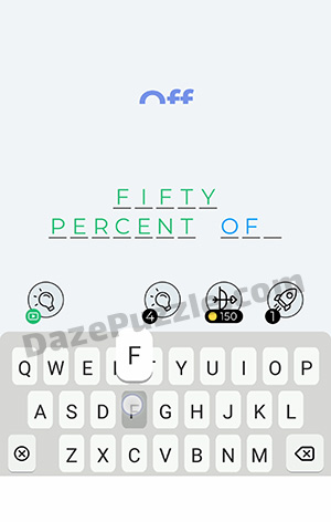 Dingbats Level 228 (Off) Answer