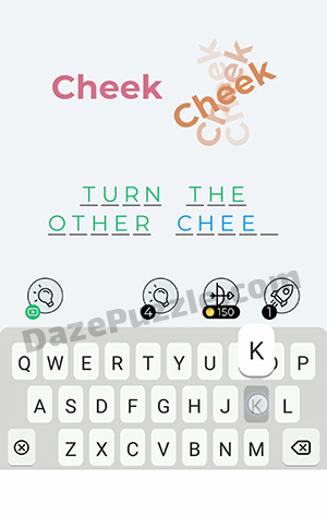 Dingbats Level 229 (Cheek Cheek) Answer