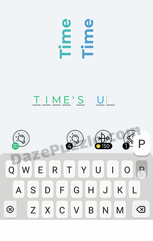 Dingbats Level 233 (Time Time) Answer