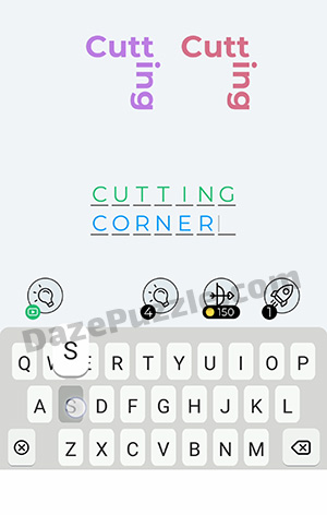 Dingbats Level 234 (Cutting Cutting) Answer