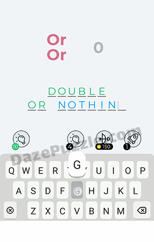 Dingbats Level 248 (Or Or 0) Answer