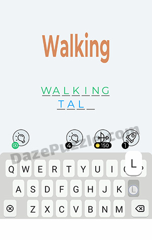 Dingbats Level 255 (Walking) Answer