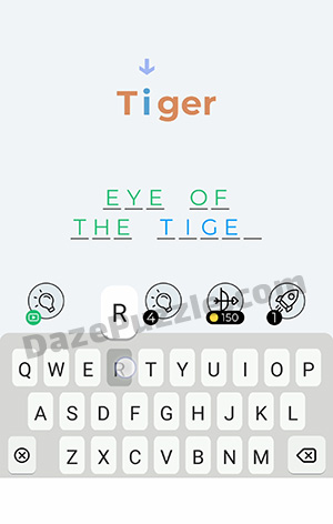 Dingbats Level 258 (Tiger) Answer