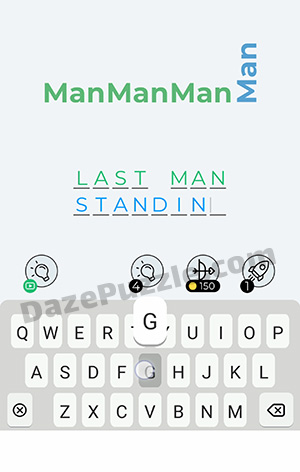Dingbats Level 259 (Man Man) Answer