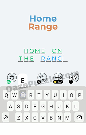 Dingbats Level 260 (Home Range) Answer