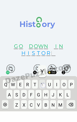 Dingbats Level 277 (History Go) Answer