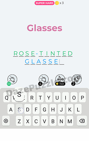 Dingbats Level 282 (Glasses) Answer