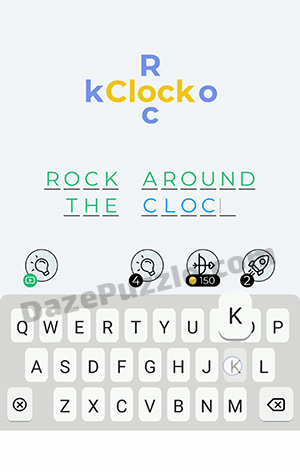 Dingbats Level 285 (Rock Clock) Answer