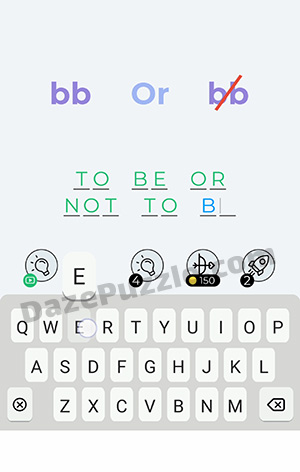 Dingbats Level 288 (bb Or bb) Answer