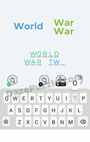 Dingbats Level 292 (World War War) Answer