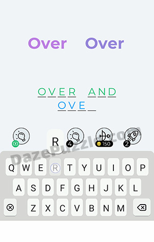 Dingbats Level 303 (Over Over) Answer