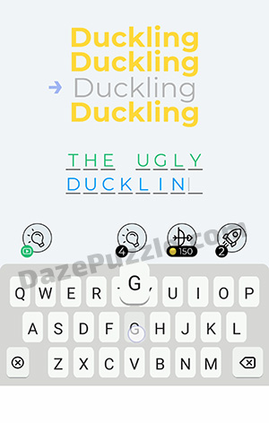 Dingbats Level 334 (Duckling) Answer