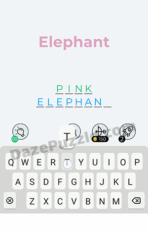 Dingbats Level 337 (Elephant) Answer