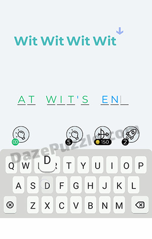 Dingbats Level 353 (Wit Wit Wit Wit) Answer