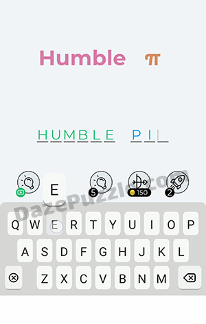 Dingbats Level 355 (Humble π) Answer