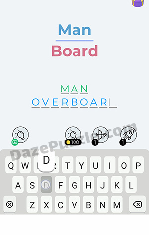 Dingbats Level 84 (Man Board) Answer