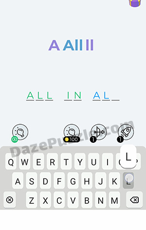 Dingbats Level 85 (A All ll) Answer