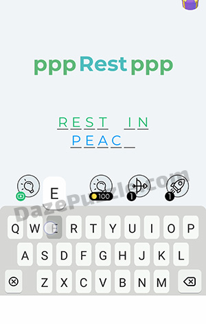 Dingbats Level 94 (ppp Rest ppp) Answer