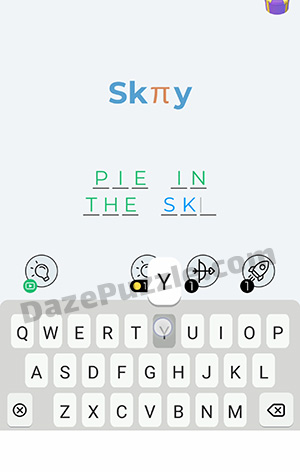 Dingbats Level 96 (Skπy) Answer