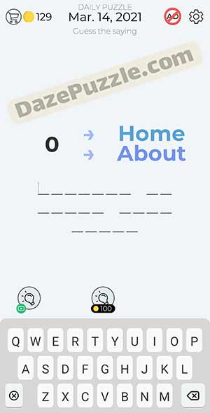 Dingbats march 14 2021 daily puzzle answer