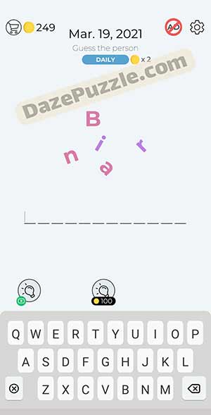 Dingbats march 19 2021 daily puzzle answer