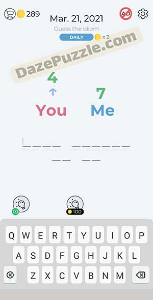 Dingbats march 21 2021 daily puzzle answer