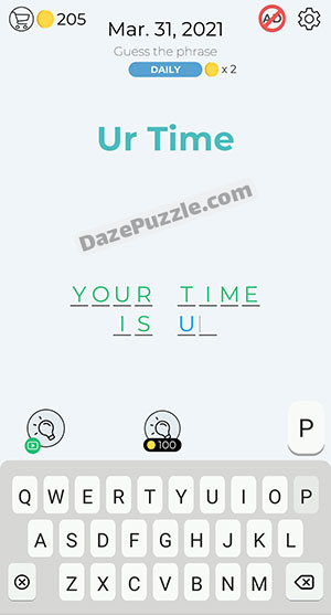 dingbats march 31 2021 daily puzzle answer