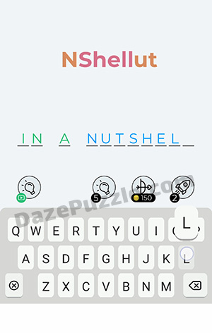 Dingbats Level 362 (N Shell ut) Answer