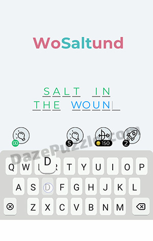 Dingbats Level 369 (Wo Salt und) Answer