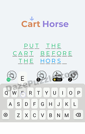 Dingbats Level 380 (Cart Horse) Answer