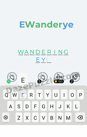 Dingbats Level 383 (E wander ye) Answer