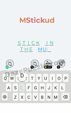Dingbats Level 390 (M Stick ud) Answer