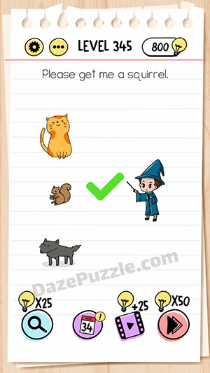 brain test level 345 answer