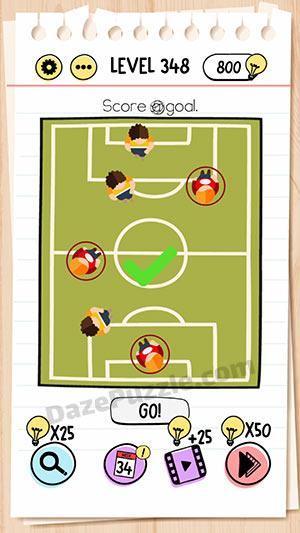 brain test level 348 answer