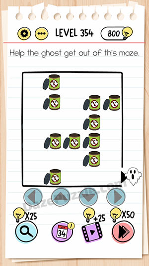 brain test level 354 answer