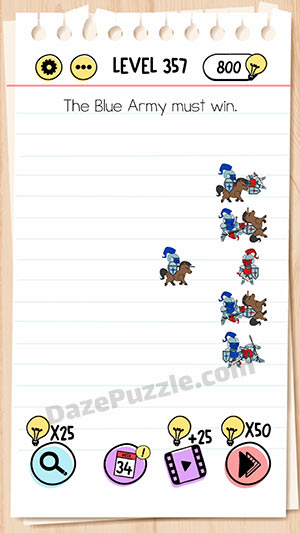 brain test level 357 answer